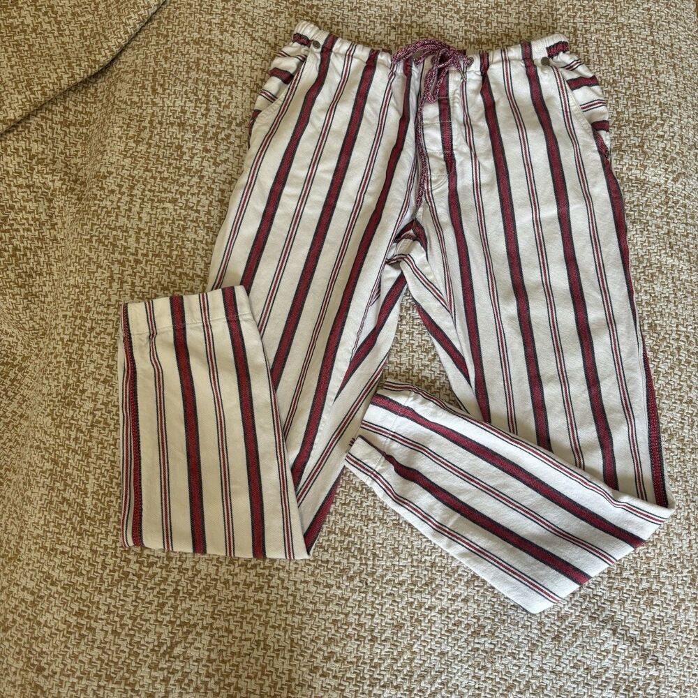 Zadig and Voltaire Size 34 (S) Womens Blue Red White Striped Pants